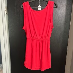 Divided Sleeveless Drop Waist Dress